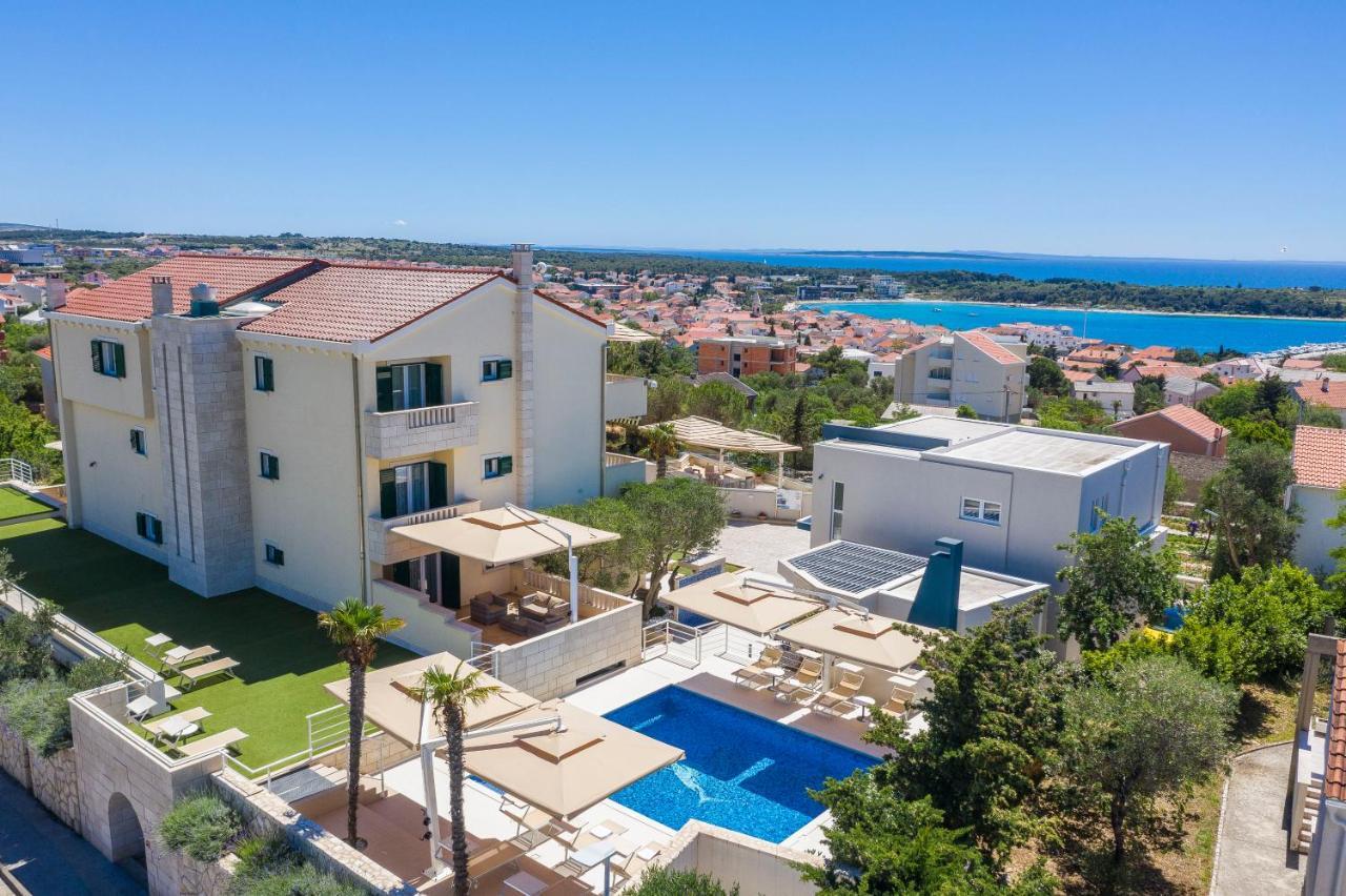 Pool Terrace Sea View Sarkic Apartman Novalja Kültér fotó