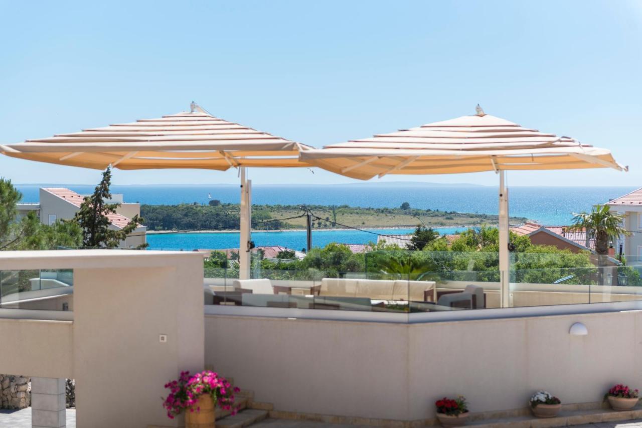 Pool Terrace Sea View Sarkic Apartman Novalja Kültér fotó